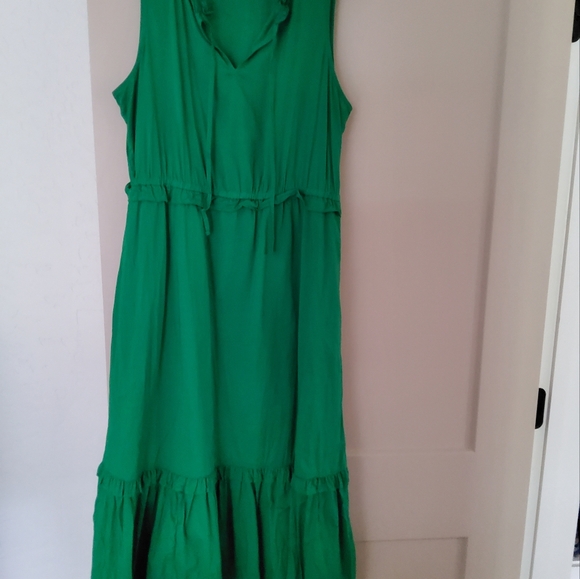 JCREW tie front midi dress - Picture 5 of 7